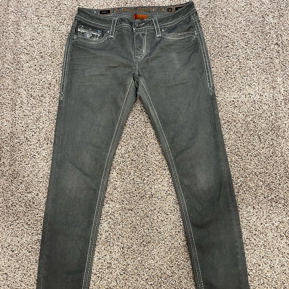 Women’s Rock Revival Delisa Skinny Jeans size 31 Sequins
